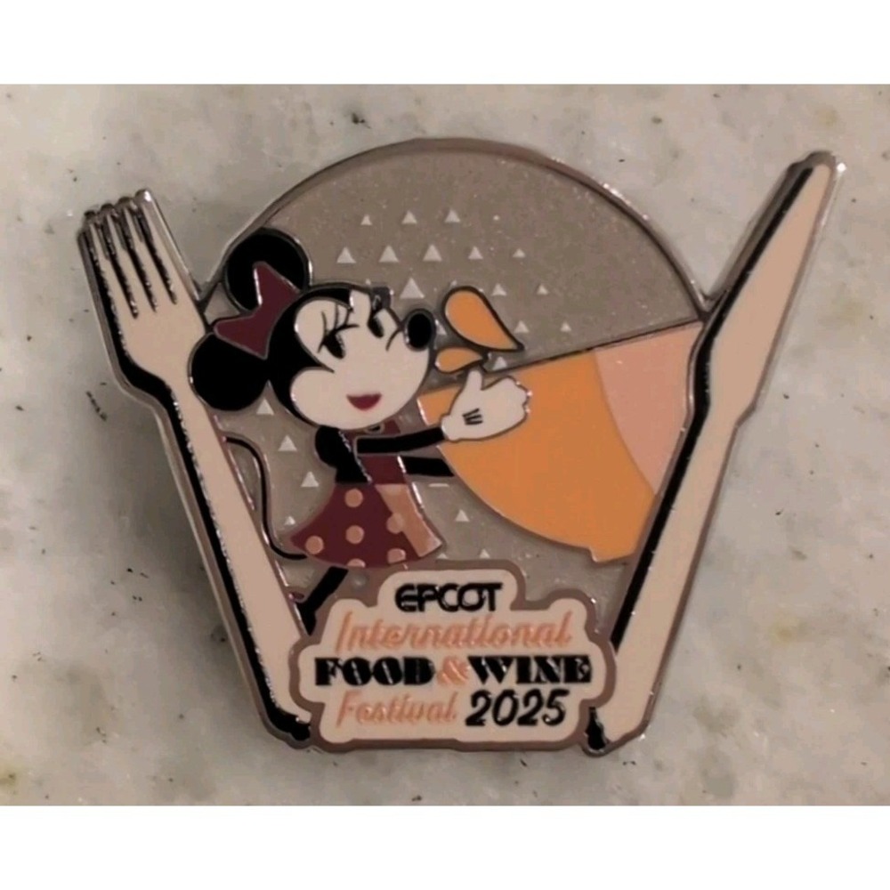 Disney Epcot Food And Wine Festival 2025 Mystery Pin Minnie Mouse